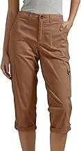 Womens Tunic Dresses Short Sleeve Multi Pocket Cropped Casual Pants Cargo Pants Aprons for Women Short with Pockets