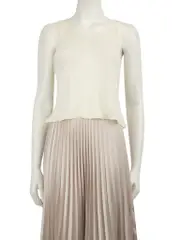 Ecru Wool Tank Top