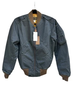 NWT RRL Ralph Lauren Double RL Jasper Flight Jacket Mens XS Blue Full Zip 690.00