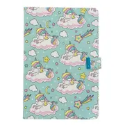 For Galaxy Tab T720 Colored Drawing Pattern Horizontal Flip Leather Case with Holder & Card Slots & Wallet