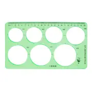 Plastic Hollow Out Circle Drawing Learning Measuring Template Ruler