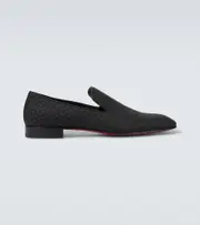 [Christian Louboutin] Christian Louboutin Dandelion jacquard loafers AU 9 black