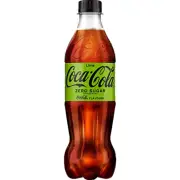 COCA COLA LIME Zero Sugar Soft Drink Lemonade Soda Bottle 500ml 16.9 fl oz