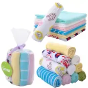 8X Baby Face Washer Feeding Towel Cotton Soft Baby Bib Household Towel Square