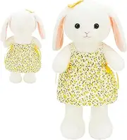 Stuffed Animal Plush Bunny,Cute Stuffed Animal Bunny Doll Toy - Huggable Throw Pillow Children Sleeping Companion Easter Ornament for Living Room, Bedroom
