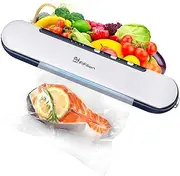 Vacuum Sealer Machine, food saver, Lithium Cordless Compact Powerful Automatic Vacuum Sealer for Food, Vacuum Bags&Cutter Included, External Vacuum System, Portable, Better Food Preservation Outdoors