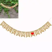 2 .8M Custom Welcome Home Banner Swallowtail Flags Tree Decoration