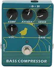 Guitar Effects Pedal, Guitar Compressor Pedal with Precise Compression Knobs, Compressor Guitar Pedal Multi Effects Processor Compression Effect Pedal for Electric Guitar and Bass