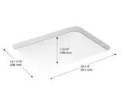 KOHLER Undermount Bathroom Sink 20.4" x 15.75" x 7.31" White w/ Overflow Drain