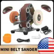 Mini Electric Grinder Belt Sander Polishing Grinding Knife DIY Tool F Jade Metal