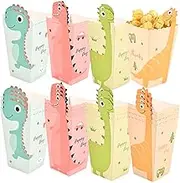 PEPLAYTAL 24Pcs Dinosaur Popcorn Containers Fun Snack Boxes for Birthday Parties Movie Nights Events Cardboard Snack Holders for Popcorn Candy Treats