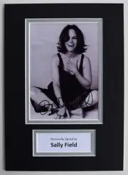 Sally Field Signed Autograph A4 photo display Film Mrs Doubtfire COA AFTAL