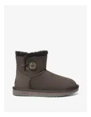 [UGG Australian Shepherd] Mini Button SheepSkin Boots in Chocholate