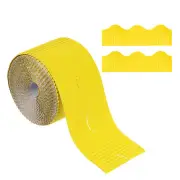 3.9inch x 49.2ft Bulletin Board Border Scalloped Trim for Classroom Decor Yellow