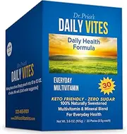 Daily Vites Multi-Vitamin Drink Mix + Minerals, B Complex, Biotin, Vitamin C & D, Calcium, Magnesium, B12 | NEW 30 Powder Packets Men and Woman's | Dr. Price's Vitamins | No Sugar Non-GMO Gluten Free