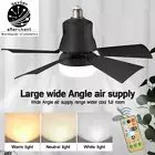 LED Ceiling Fan with Light & Remote Control – Dimmable 30W Smart Fan for Home