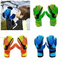 在飛比找蝦皮購物優惠-DELMER1對足球守門員手套,防滑保護手指遊戲守門員手套,