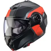 Duke Evo Indy Matt Grey Red Flip Up Helmet