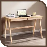 Furb 140CM Writing Computer Desk Wooden Study Laptop Home Office Desk with 2 Storage Drawers