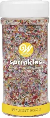 Wilton Rainbow Sprinkles Sparkling Sugars 8 Oz - 6 Packs