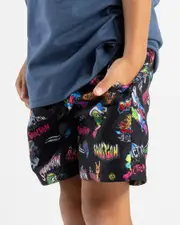 [Sanction] Sanction Toddlers' Scream Elastic Waist Shorts in Black 0 Black
