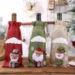 MERRY CHRISTMAS WINE BOTTLE SET BOTTLE BAG TABLE DRESS UP