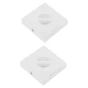 2 Pcs Power Cable Data Winder Charging Box Storage Solution