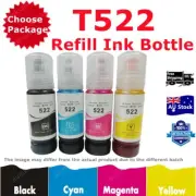 Compatible T522 522 Ink Bottle For Epson EcoTank ET2810 ET1110 ET1810 ET4700