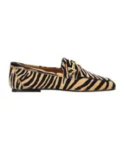 Tod's Pony Printed Loafers 37,36.5 C600(NATURALE)B999(NERO)