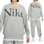 NIKE AS W NSW PHNX FLC OS LOGO CREW 女款 灰色 寬鬆 帽T長袖 FN3655-063