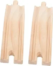 [TOYANDONA] 2Pcs Wooden Train Track Accessories for Educational Slopes Plaything Safe Design Enhance Parent Interaction Compatible with Various Trains