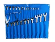 X-Steel 6-32mm 25pc Full Range Long Shank Combination Ring Open End Spanner Set