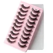 Lashie - Set of 10 Pairs: Doll Eye Volume False Eyelashes Y506 - One Size