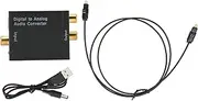 KOSDFOGE H3622 Digital Optical to Analog Audio Converter Lossless Sound Quality Audio Converter with Fiber