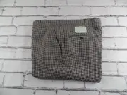 NEW Men's Vintage Pants Plaid Flat Front Size 39 x 35 Needs Hem Brown Gray