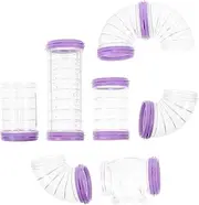 GANAZONO 1Set Hamster Tunnel Hamster Maze Connector for DIY Cage Expansion Durable Design with Reinforced Tunnel Mouth for Hamsters and Hedgehogs Enrich