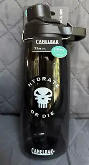 New CamelBak Hydrate or Die Chute Mag Water Bottle 32oz / 1L Gray Tritan