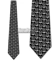 Frankenstein Repeat Black and White Ties Halloween Tie Men's Holiday Ties