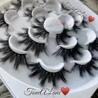 US SELLER | 7x Mink Lashes Eyelashes 5d WISPY Eyelash Extension Makeup Lashes