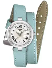 [Tissot] Bellissima Small Lady T1260101611300 Watch XS Double Tour Strap in Light Blue