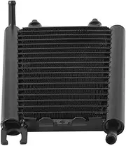 Rynplex Motorcycle Black Oil Cooler Radiator, for Harley, Softail Slim Deluxe FLSL Low Rider FXLR Sport Glide Street Bob FXBB 2018-2020 2019 Motorcycle Engine Radiator