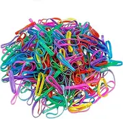Haobase 250pcs Multicolour Elastic Hair Bands, Small Hair Rubber Bands, Hair Ties