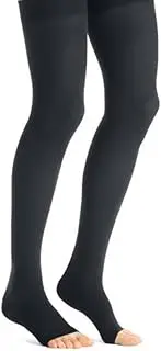 JOBST Maternity Opaque Compression Stockings, 20-30 mmHg, Thigh High, Open Toe, Anthracite, Small