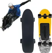Electric Skateboard for Adults, 8-Ply Maple Electric Longboard with Wireless Remote Control, 4 Adjustable Speeds, Max Speed ​​22 Km, Load Capacity 150 Kg