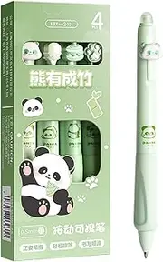 Pens Erasable,Note Taking Rollerball Pens - Writing Tools Set of 4 for Students Teachers, Portable Stationery Supplies