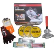 Drill Master 7-1/4" Circular Saw Bundle with Dewalt Blades 5500 Rpm Brand New