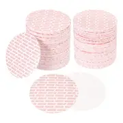 150Pcs 89mm/3.5" Adhesive Round PS Pressure Sensitive Seals Red Text, White