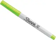 Sharpie Permanent Marker, Ultra Fine Point, Lime, 1 Count