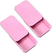 2 Pack Dental Floss Holder Refillable Portable Floss Pick Holder Container Travel Floss Picks Case Dental Floss Dispenser Toothpick Holder Glide Travel Floss Box for Travel Dates Dinners Hotels Pink