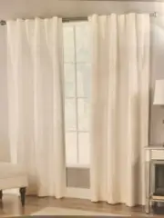 Westport Home Vernet 95-inch Rod Pocket/Back Tab Window Curtain Panel in Pearl